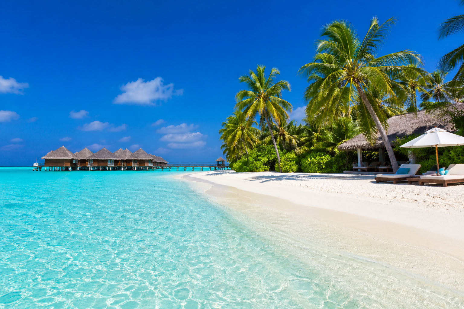 Cheap flights from Ahmedabad to Maldives lead to stunning overwater villas and turquoise lagoons