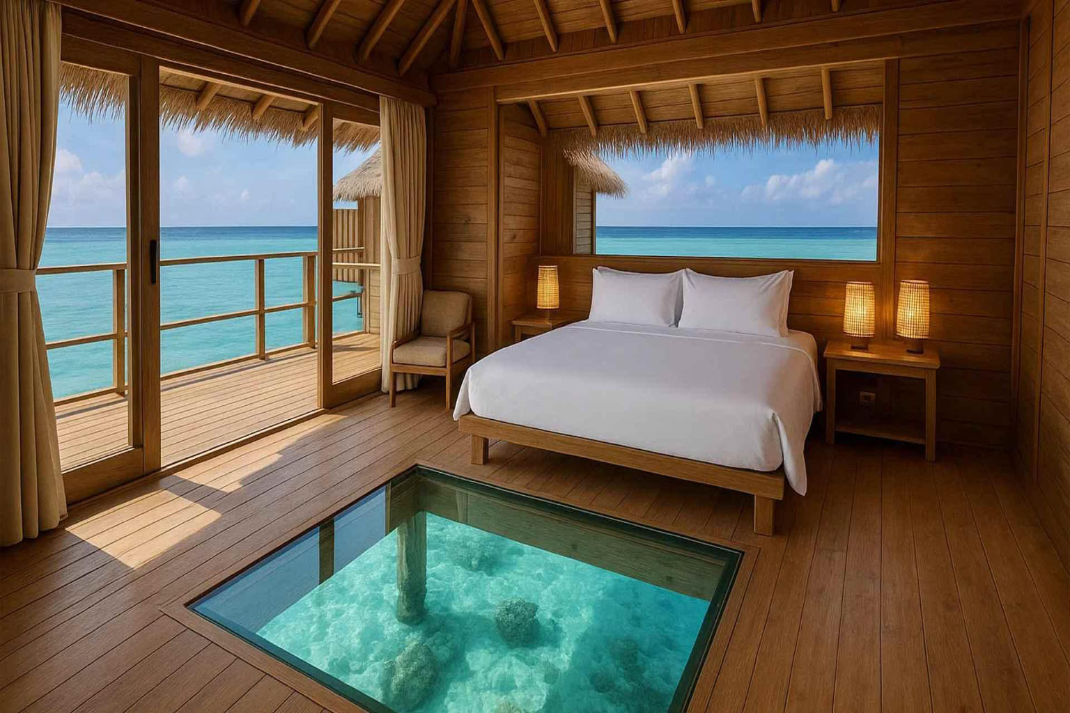 Maldives overwater villa package from Hyderabad